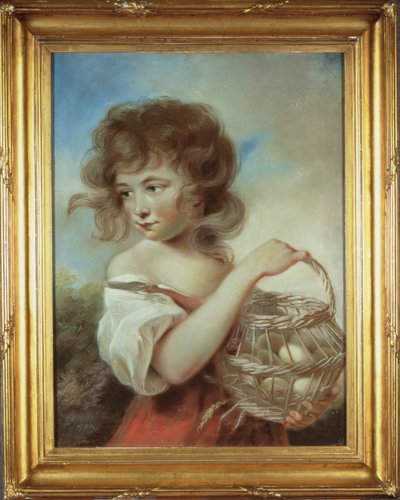 The Girl with a Basket of Eggs by John Russell